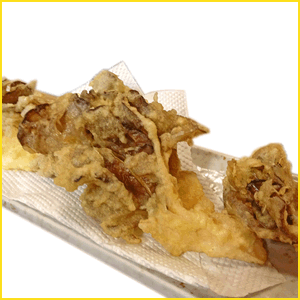 きのこの天ぷら|エリンギの揚げ物も